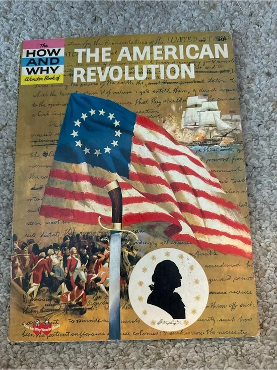 The American Revolution Illustrated Book - Red, White & Blue Cover
