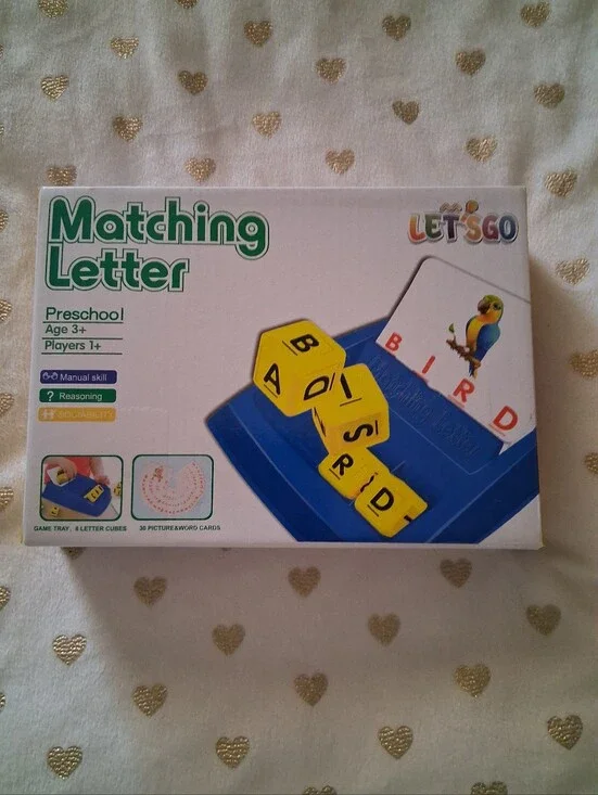 📚🎨 3/$15 Matching Letter Preschool Learning Game