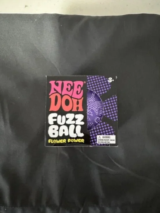 PURPLE Needoh FUZZ BALL Flower Power Nee Doh Sensory Squish Stress Ball