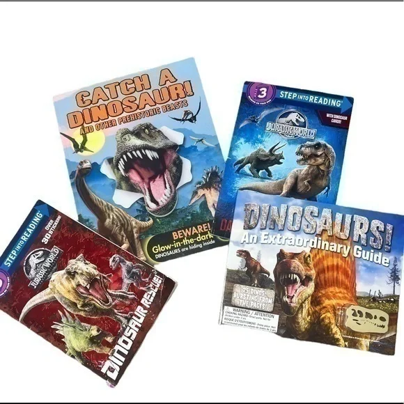 Set of 4 Dinosaur books