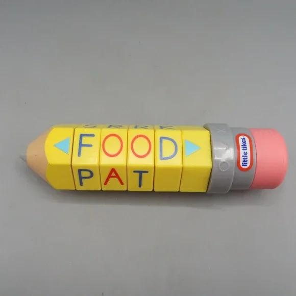 Vintage Little Tikes Learn Play 100 Words Spell Spin Electronic Pencil Toy Works