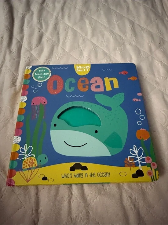 Ocean Touch & Feel Board Book - Blue/Green