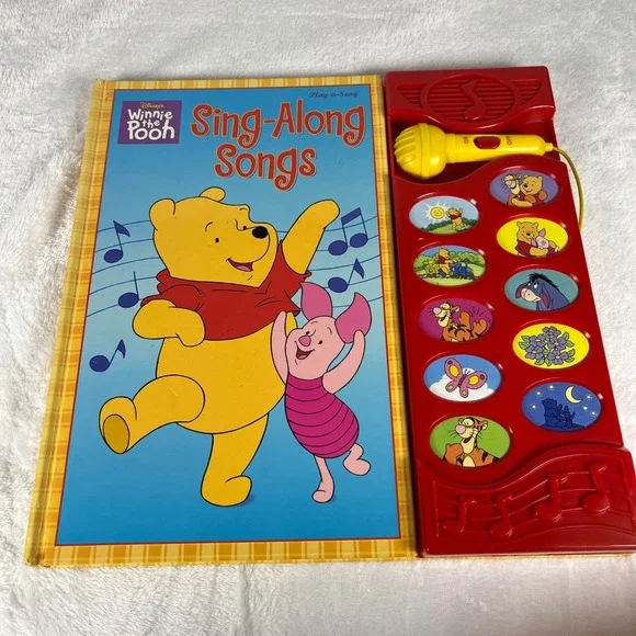Disney Winnie the Pooh Sing-Along Songs Sound Book with‎ Microphone 10 Songs
