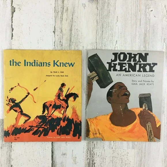 Lot The Indians Knew John Henry Vtg Scholastic Ezra Jack Keats
