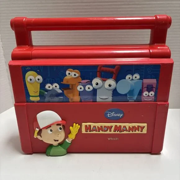 Vtech Disney Handy Manny Construction Learning Laptop Tested Missing Screw D