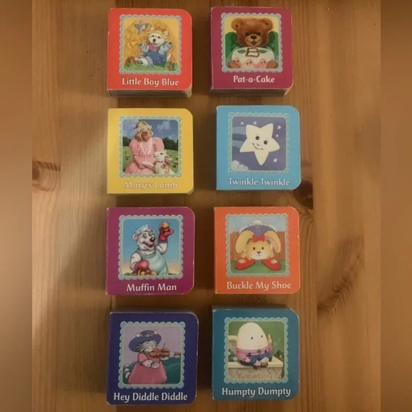 VTG 8/PILLBOOK Nursery Rhyme Block Books INCOMPLETE SET 2010