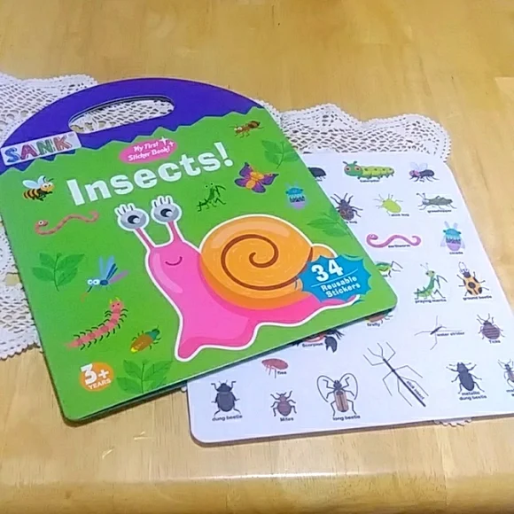 My first sticker book, insects!