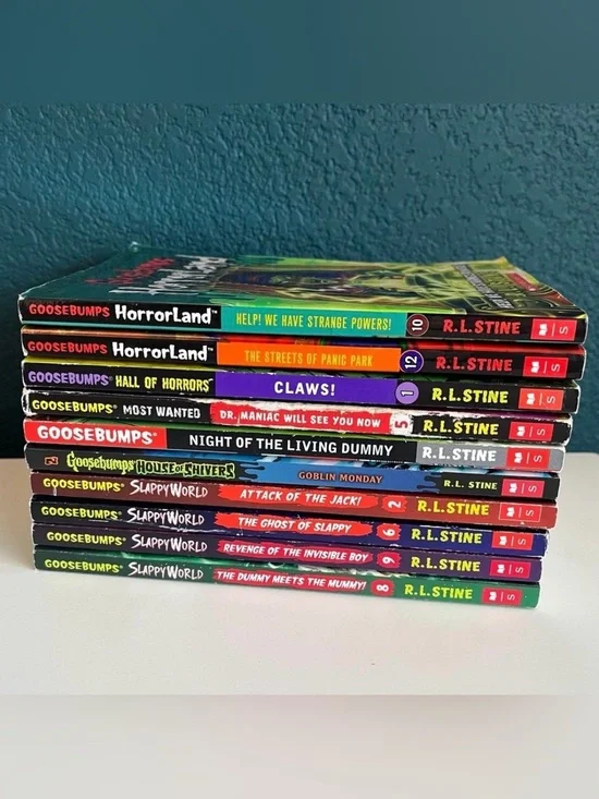 10x Goosebumps Books Slappyworld Horrorland Hall of Horrors Living Dummy