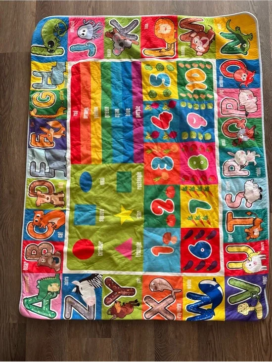 Amazon Bright Multicolor Alphabet & Numbers Learning Mat