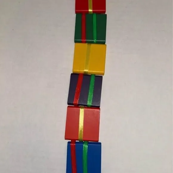 Jacobs Ladder Made of Colorful Wood
