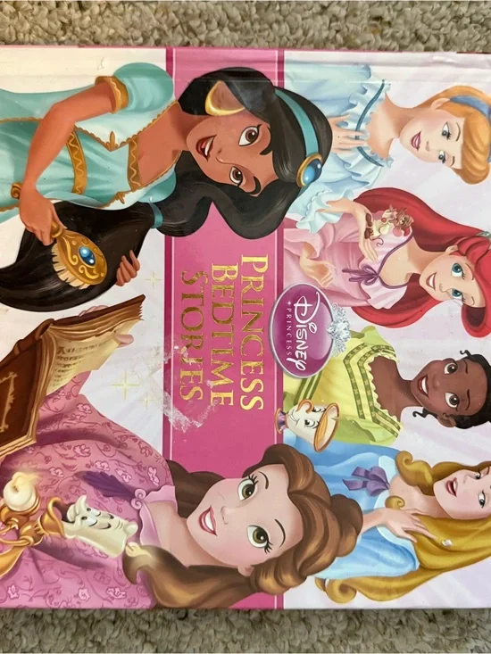 Disney Princess Bedtime Stories Book - Pink Multi