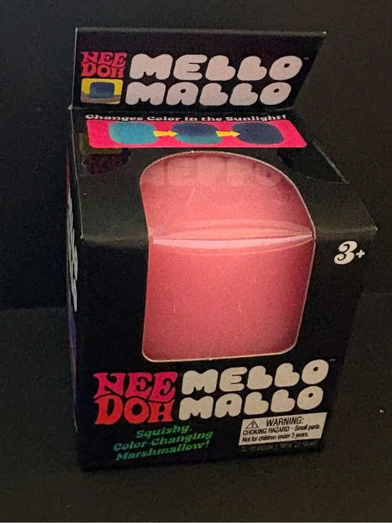NeeDoh Mello Mallo Color-Changing Pink Squishy Toy