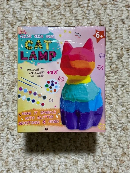 Color Your Own Cat Lamp 🐈🎨🖌️🫟