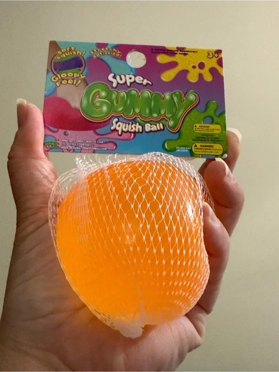 Super Gummy Squish Ball - Orange Kids Sensory Toy