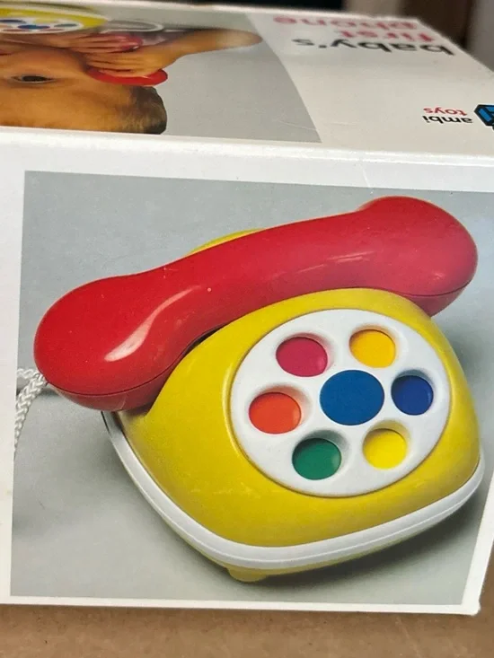 ambi toys Baby's First Phone - Red & Yellow Toy Telephone used