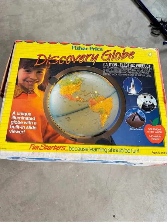 Fisher-Price Discovery Globe Toy - Yellow Box Artwork