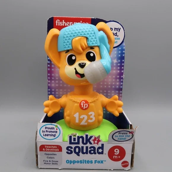Fisher Price Link Squad Opposites Fox Musical Learning Toy Baby New