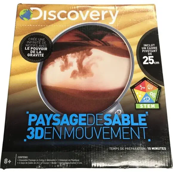Discovery Kids Age 8+ 3D Motion Sandscape Includes 10 Inch Rotating Frame STEM