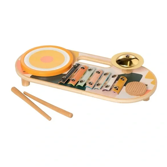 Manhattan Toy Beats to Go Wooden Toddler and Preschool Musical Learning Toy