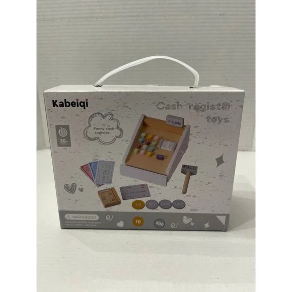 Kabeiqi Premium Wooden Supermarket Checkout Counter Toy New In Box