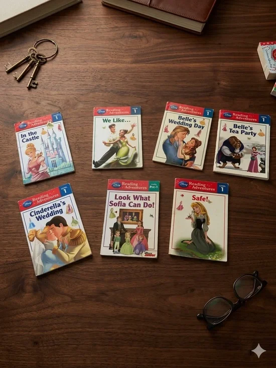 Disney Princess Reading Adventures Early Readers Lot of 7 Books