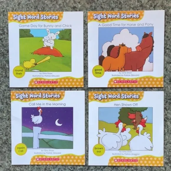 Scholastic Sight Word Stories Set Learning Reading 11 Books Gina Shaw