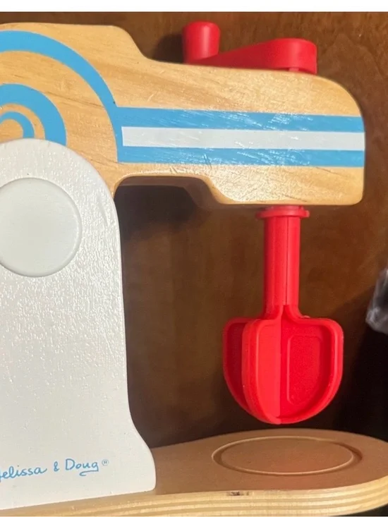$8 ADD ON Melissa‎ & Doug Wooden Mixer - Red, Blue, and White
