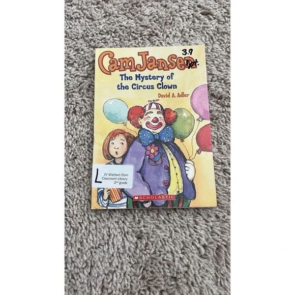 Cam‎ Jansen The Mystery Of The Circus Clown By David A. Adler, Paperback Book