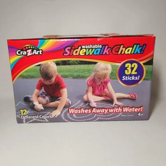 NEW Washable Sidewalk chalk 32 count school supplies preschool Montessori EASTER