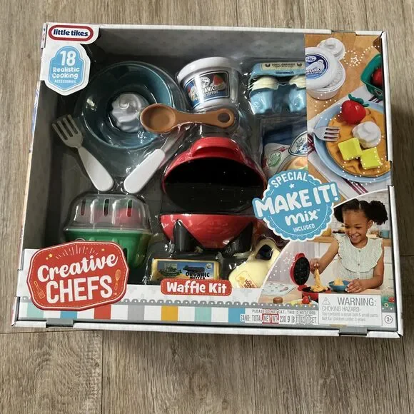 Little Tikes Creative Chefs Waffle Kit with Make-It Mix Play Sand