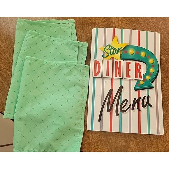 Melissa & Doug Star‎ Diner Restaurant Play Set Menu Replacement & napkins
