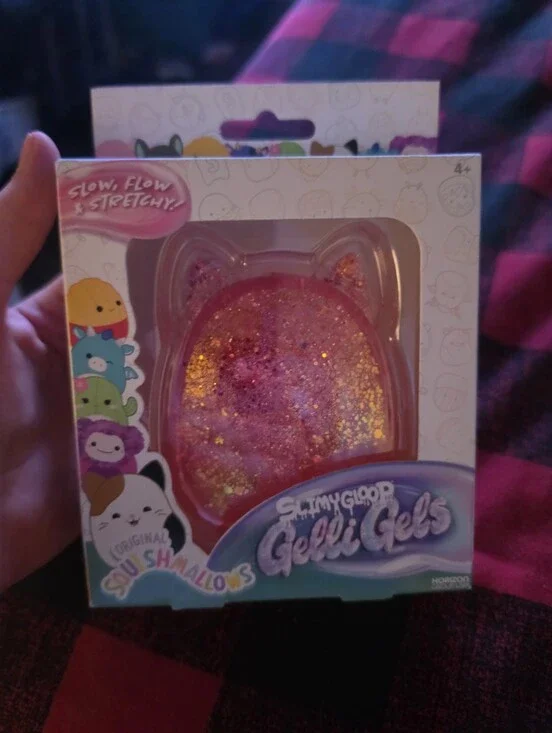 SQUISHMALLOW Slimy Gloop Gelli Gels Squishy Fidget Toy - PINK