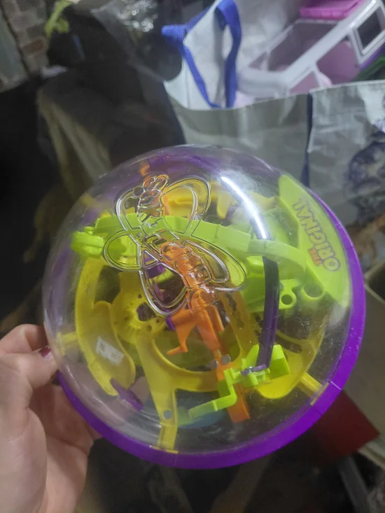 puzzle is the Spin Master Perplexus Original 3D labyrinth game