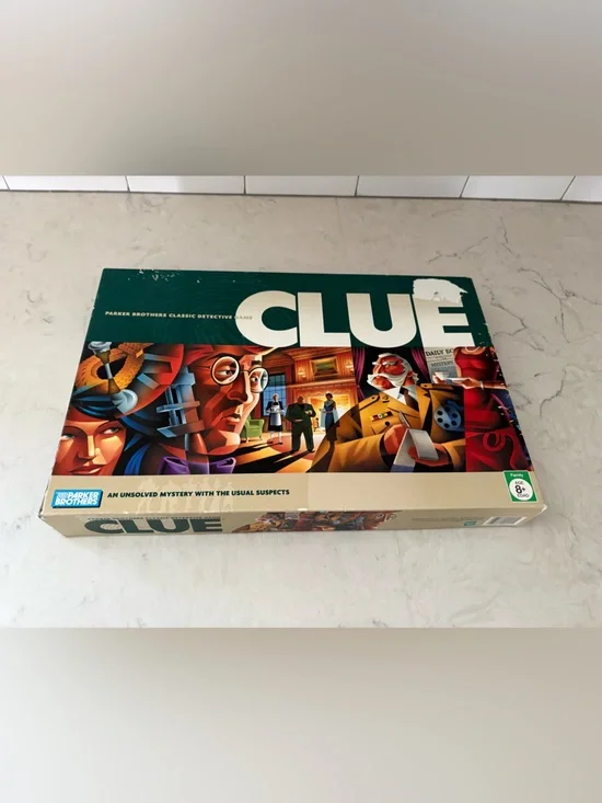 Clue Board Game Parker Brothers Family Mystery Detective Game 100% Complete