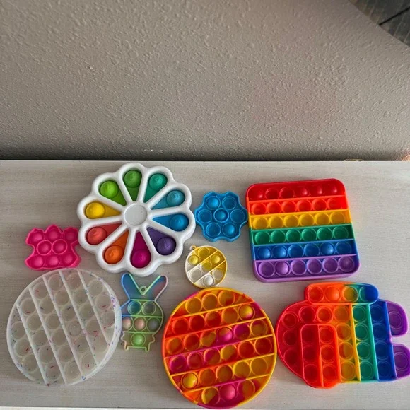 Fidget Toy Set Pop It Sensory Bubble‎ Push Silicone Stress Relief Pack