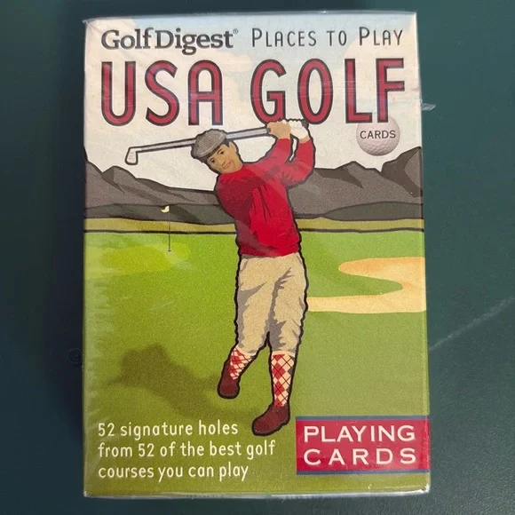 ~Inkstone Design~Golf Digest - Places to Play USA Golf Playing Cards
