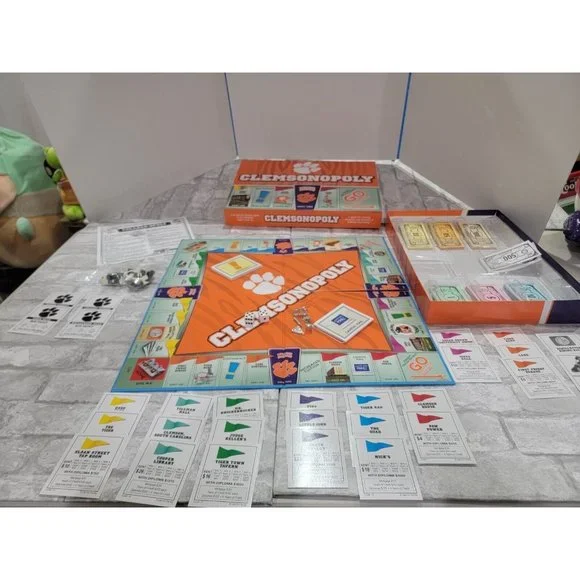 Clemsonopoly Monopoly Board Game Clemson University‎ Cheeto Bowl Complete Petwer