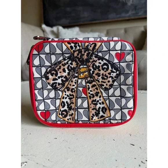 BRIGHTON Love Jewelry Case‎ Multicolor Leopard Bow Cat Women's OS Excellent