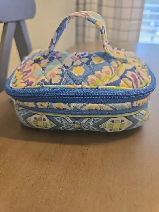 Vera Bradley Jewelry Travel Case Organizer Capri Blue Paisley Print
