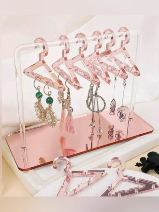 Pink Acrylic Mini Jewelry Hanger - NEW!