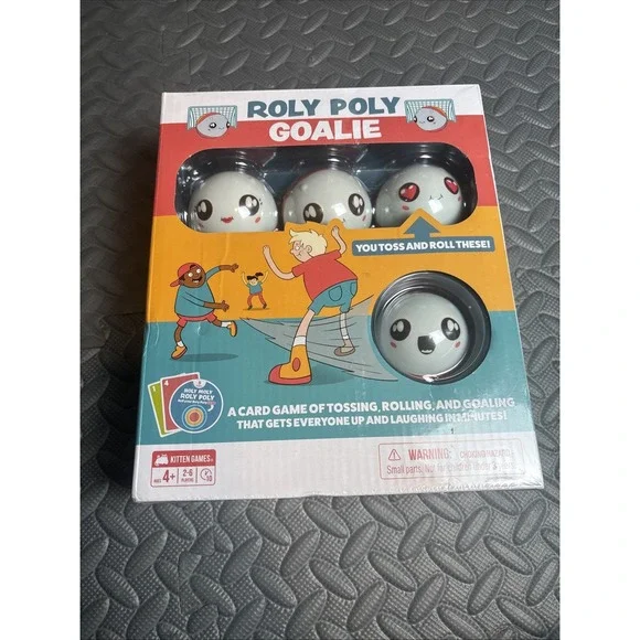 Exploding Kittens Roly Poly Goalie 2-6 Players-‎ Ages 4+-10 Minutes to Play-Card