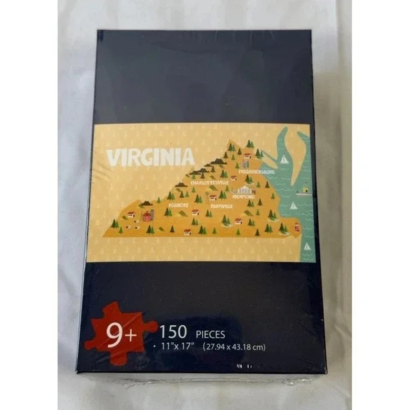 New Virginia Puzzle‎ In Box 150 Pieces Brand New Sealed USA. 11
