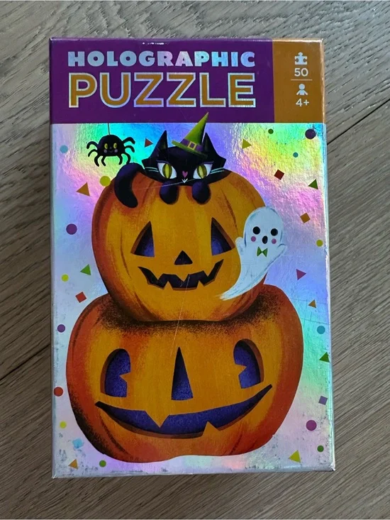 Holographic Pumpkins Puzzle 50 pieces