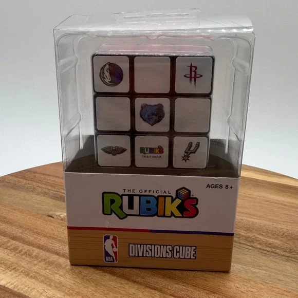 NBA Official Rubik's Divisions Cube Puzzle 30 Team Logos Toyzon RBK-CUB-4012