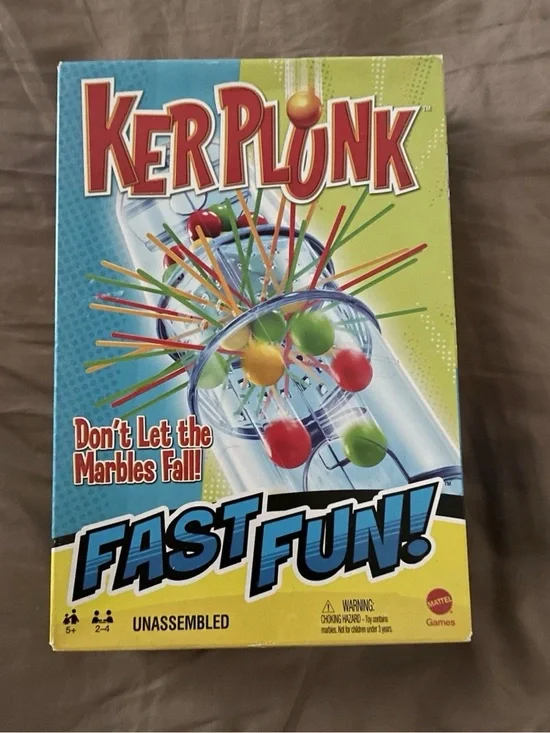 Mattel KerPlunk Game Box - Red, Yellow, Green, Blue Brand New Sealed in Box