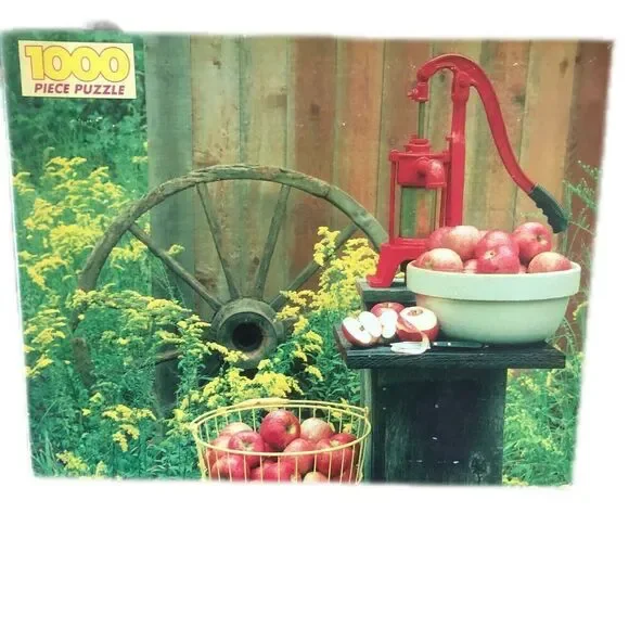 Golden 4777-48 Apple Still Life 1000 Piece Jigsaw Puzzle Complete 21.5
