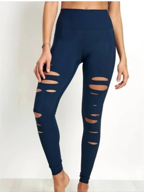 alo Warrior Leggings Worn 1x Navy