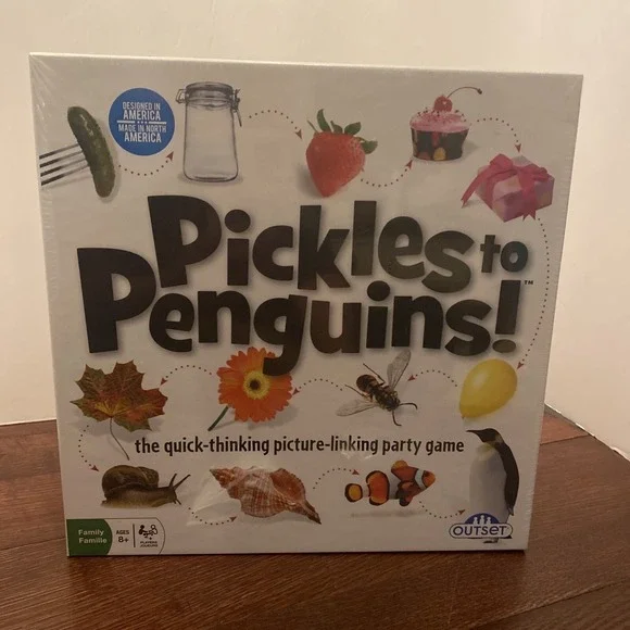 Pickles To‎ Penguins Board Game Quick Thinking Picture Link Family Party Game