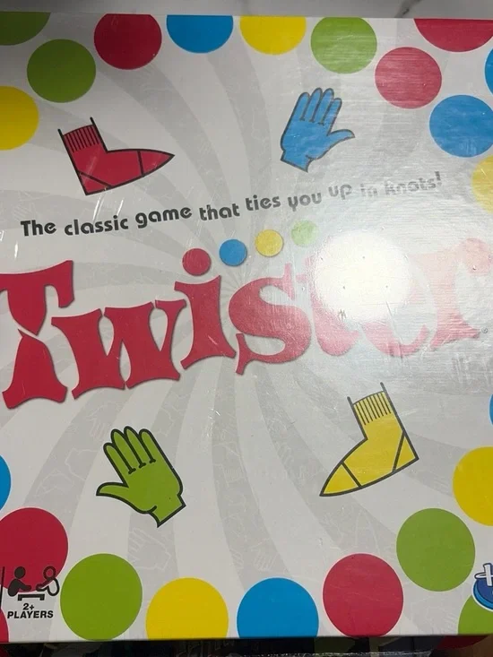 Hasbro Twister Packaging — Green, Red, Blue, Yellow