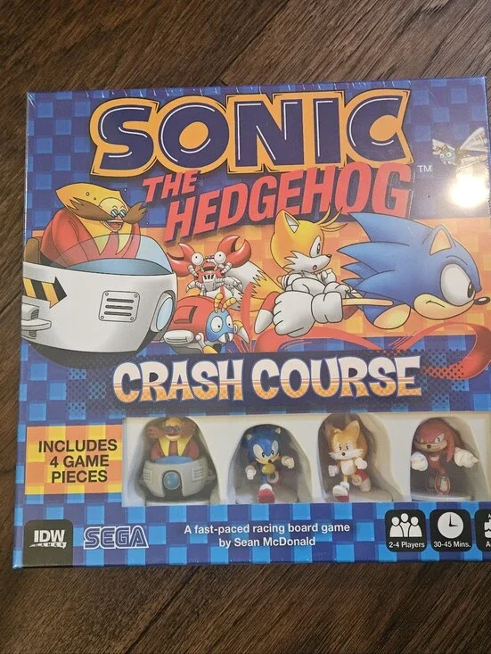 SEGA Sonic The Hedgehog Crash Course Board Game IDW Games (NEW SEALED).  Item is